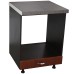 Corp pentru cuptor incorporabil cu sertar Zebra, Wenge/MDF Cedru, cu blat beton, 60 x 85 x 60 cm